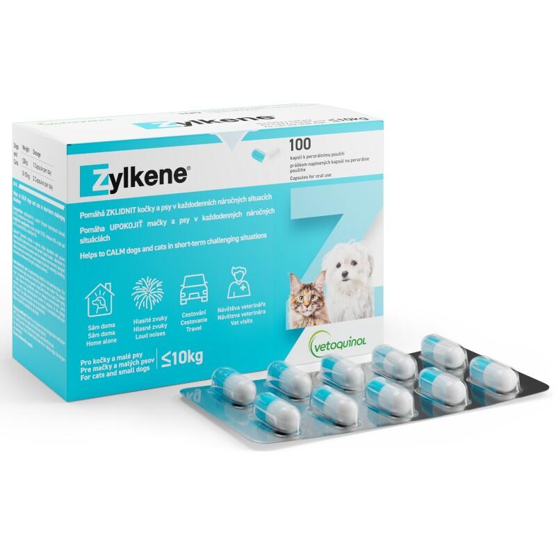 VETOQUINOL Doplněk stravy Zylkene pro malé psy a kočky 75mg 100 kapslí
