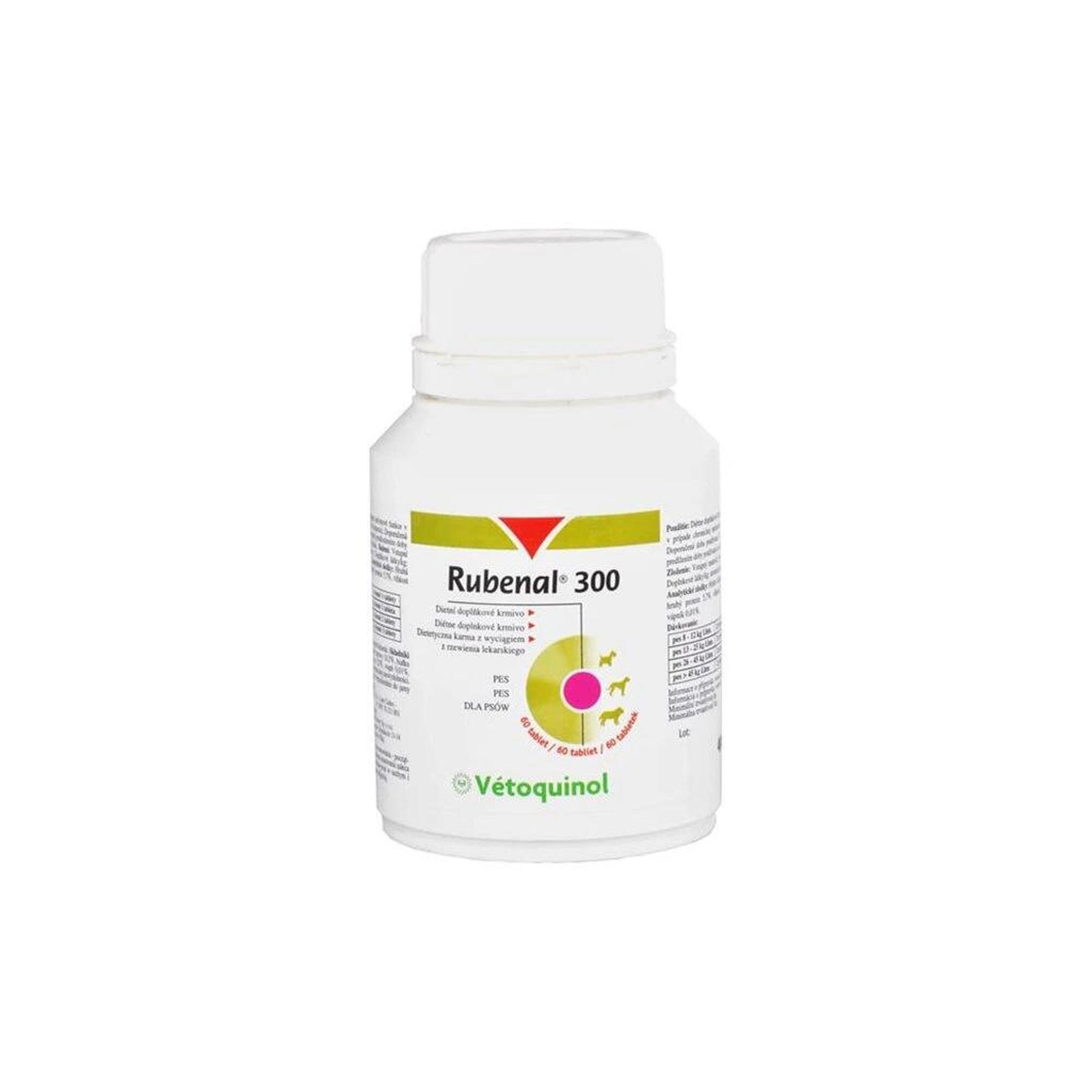 VETOQUINOL Doplněk stravy Rubenal pro psy 300mg 60tbl