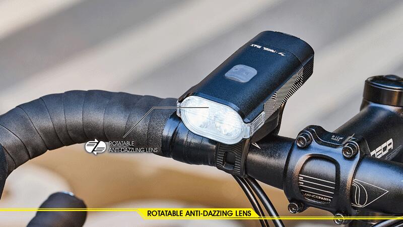 luz frontal de bicicleta usb Moon Rigel 3/5