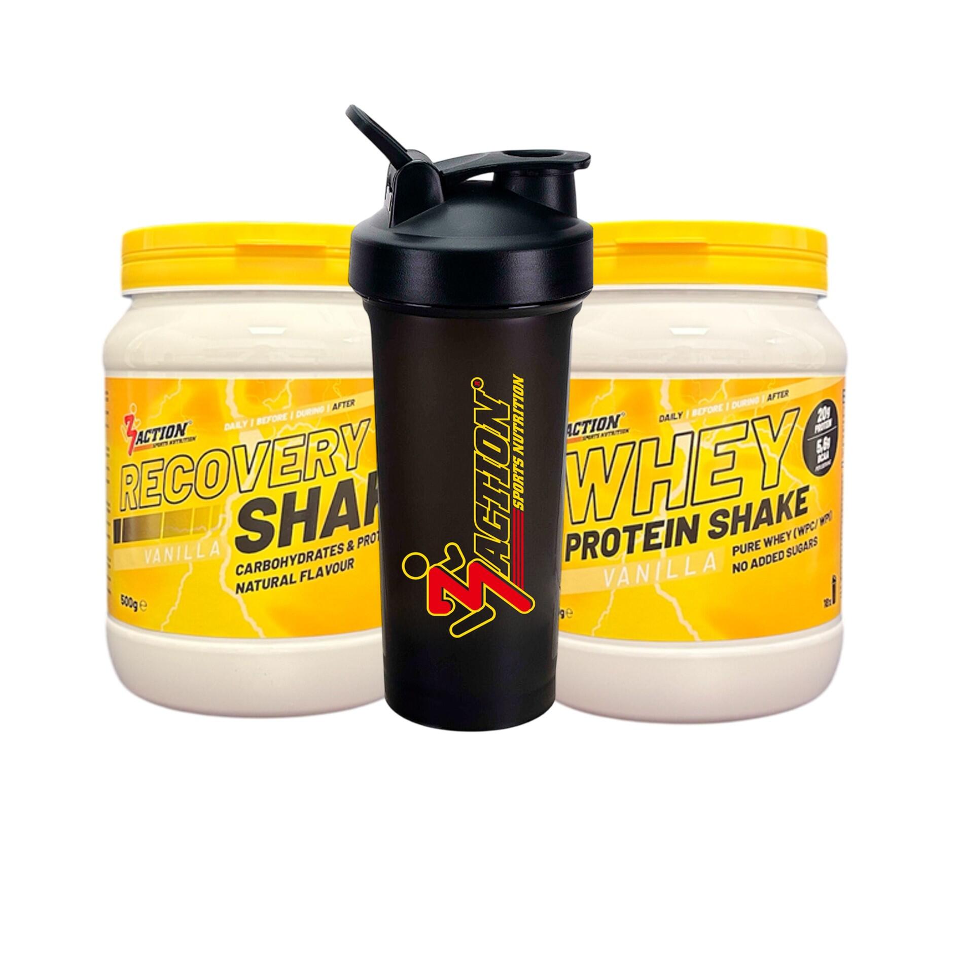 3ACTION RECOVERY PROTEIN PACK VANILLA