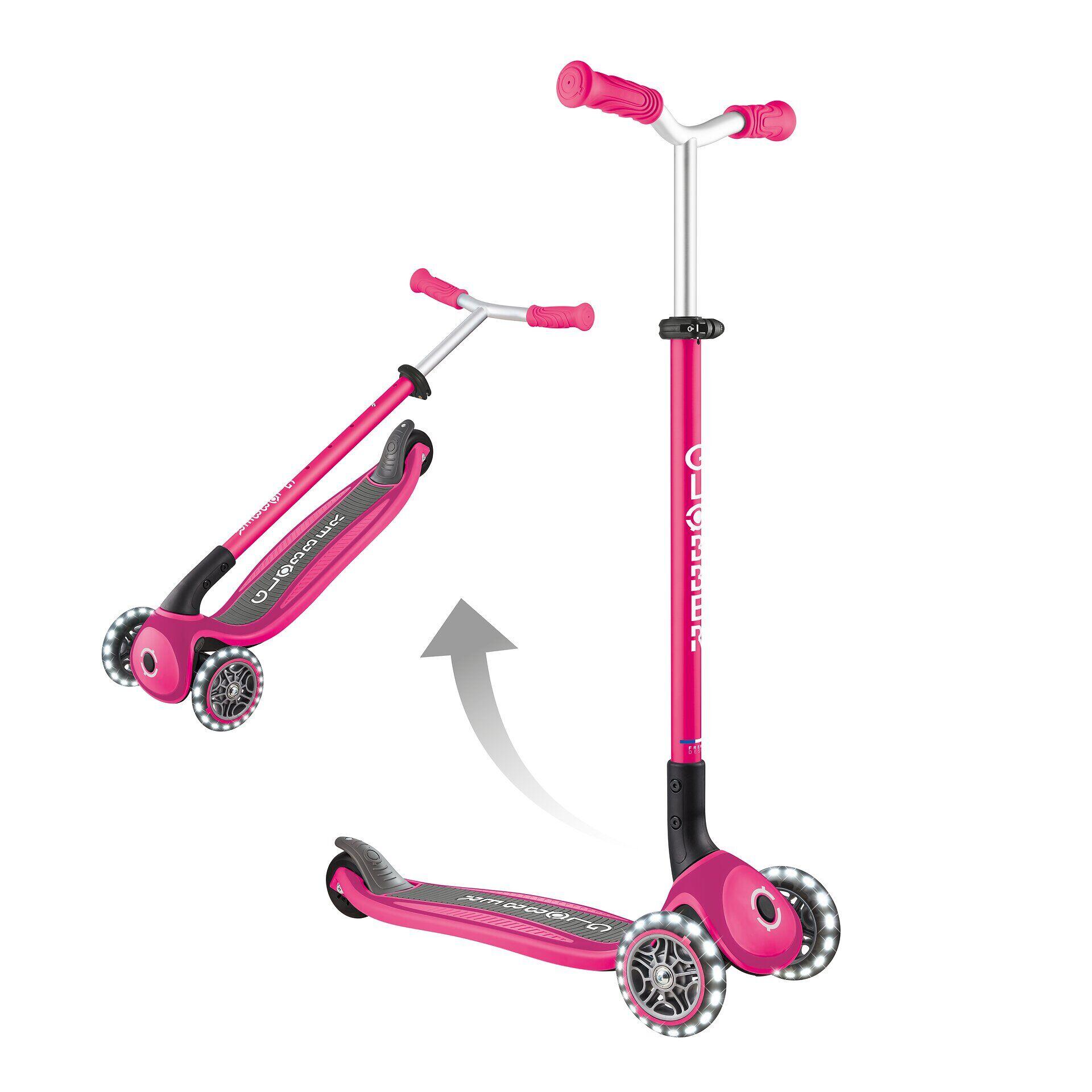 GLOBBER MASTER LIGHTS fuchsia pink, mit Leuchtrollen 2/8