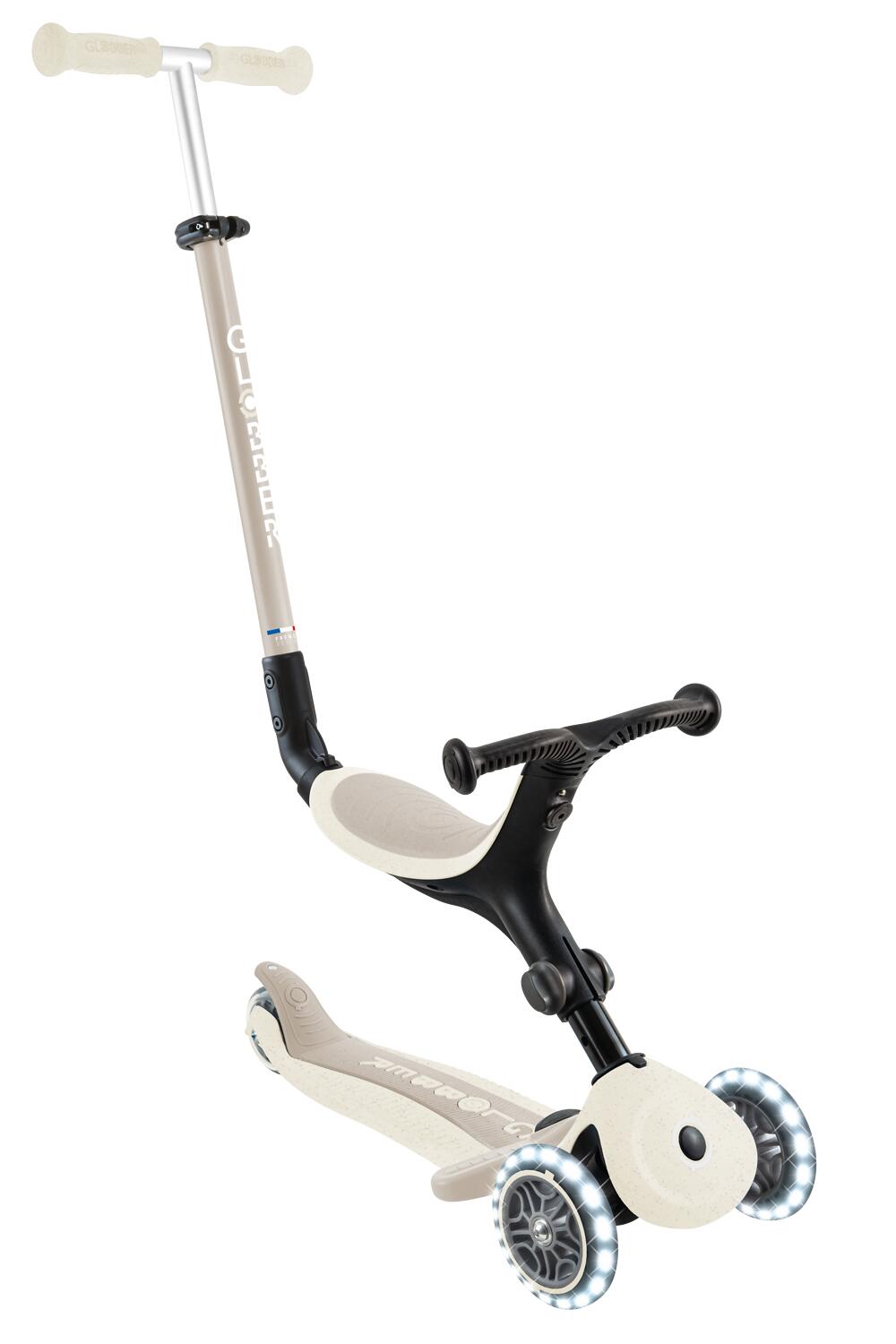 Globber Go Up Active Lights Eco Coconut 8/14