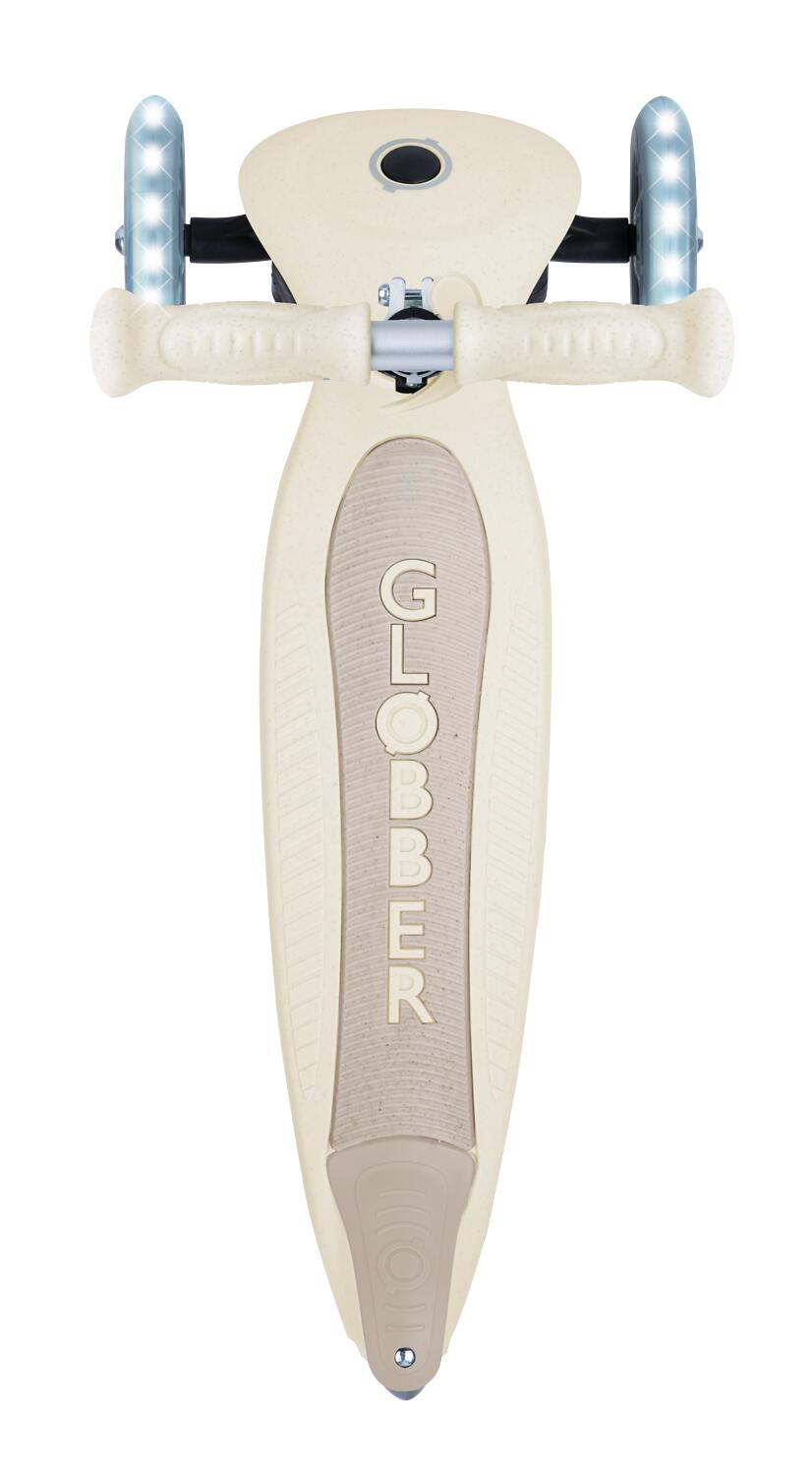 Trottinette 3 roues JUNIOR FOLDABLE LIGHTS ECOLOGIC - Beige coconut 6/7