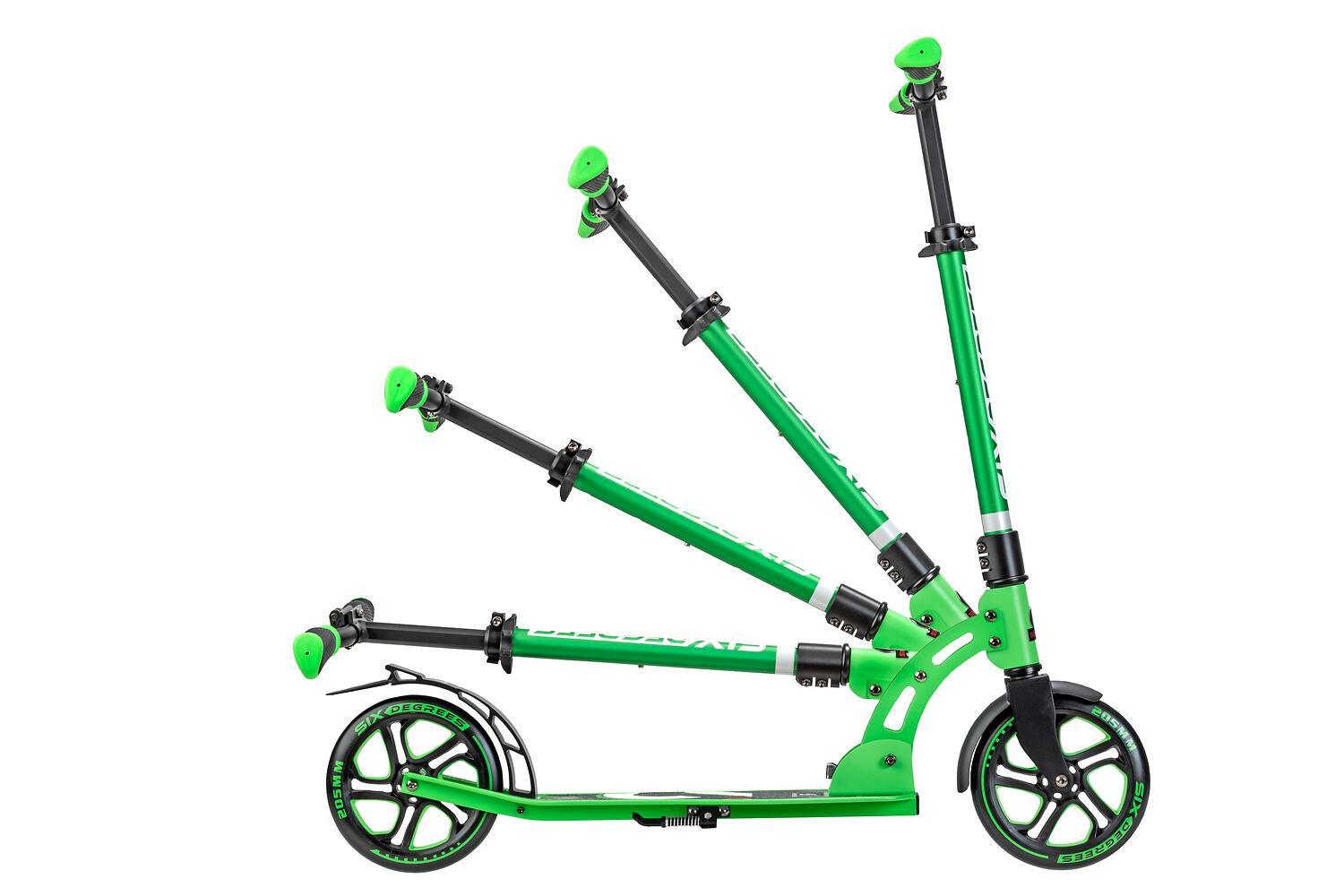 SIX DEGREES Aluminium Scooter 205 mm hellgrün 8/10