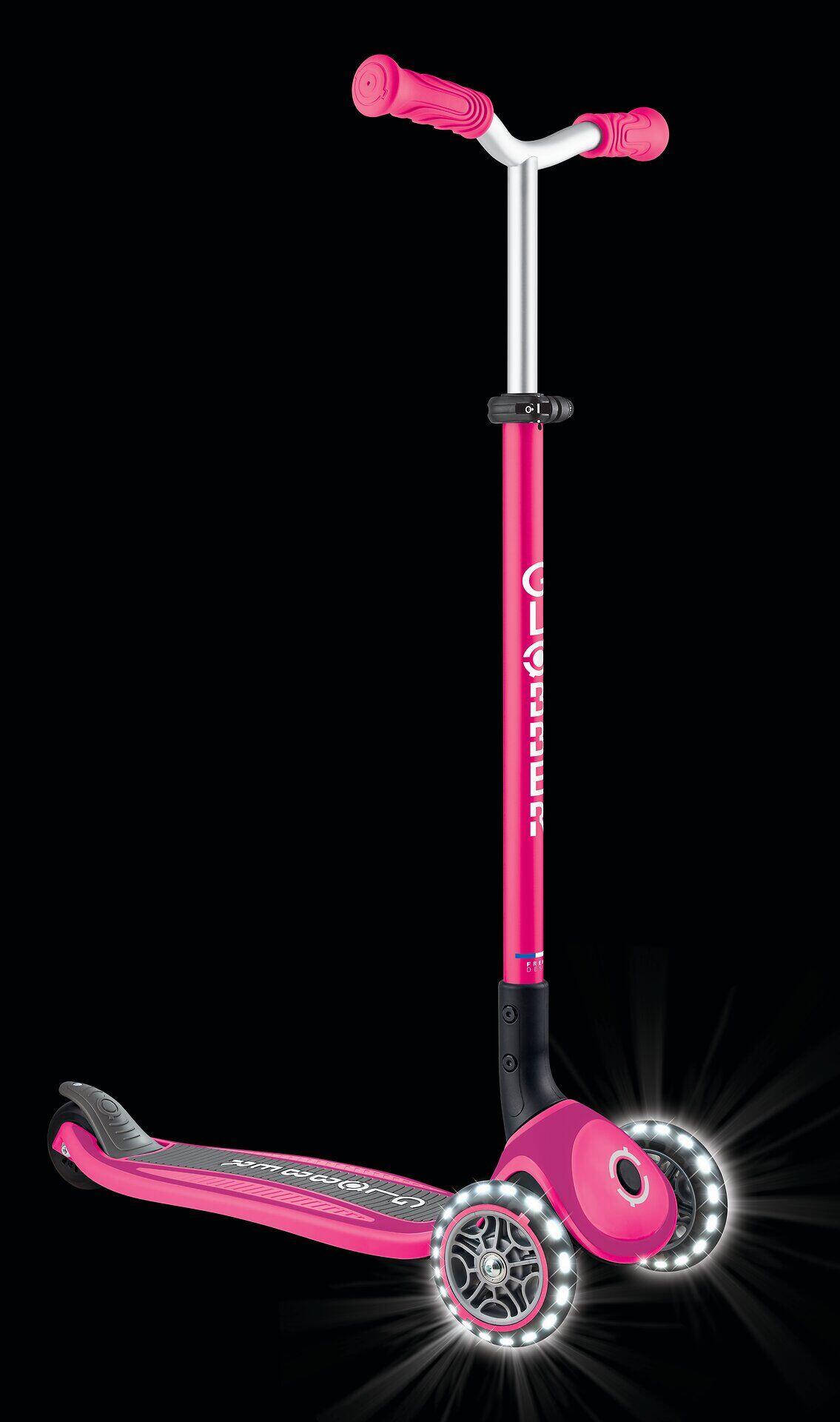 GLOBBER MASTER LIGHTS fuchsia pink, mit Leuchtrollen 4/8
