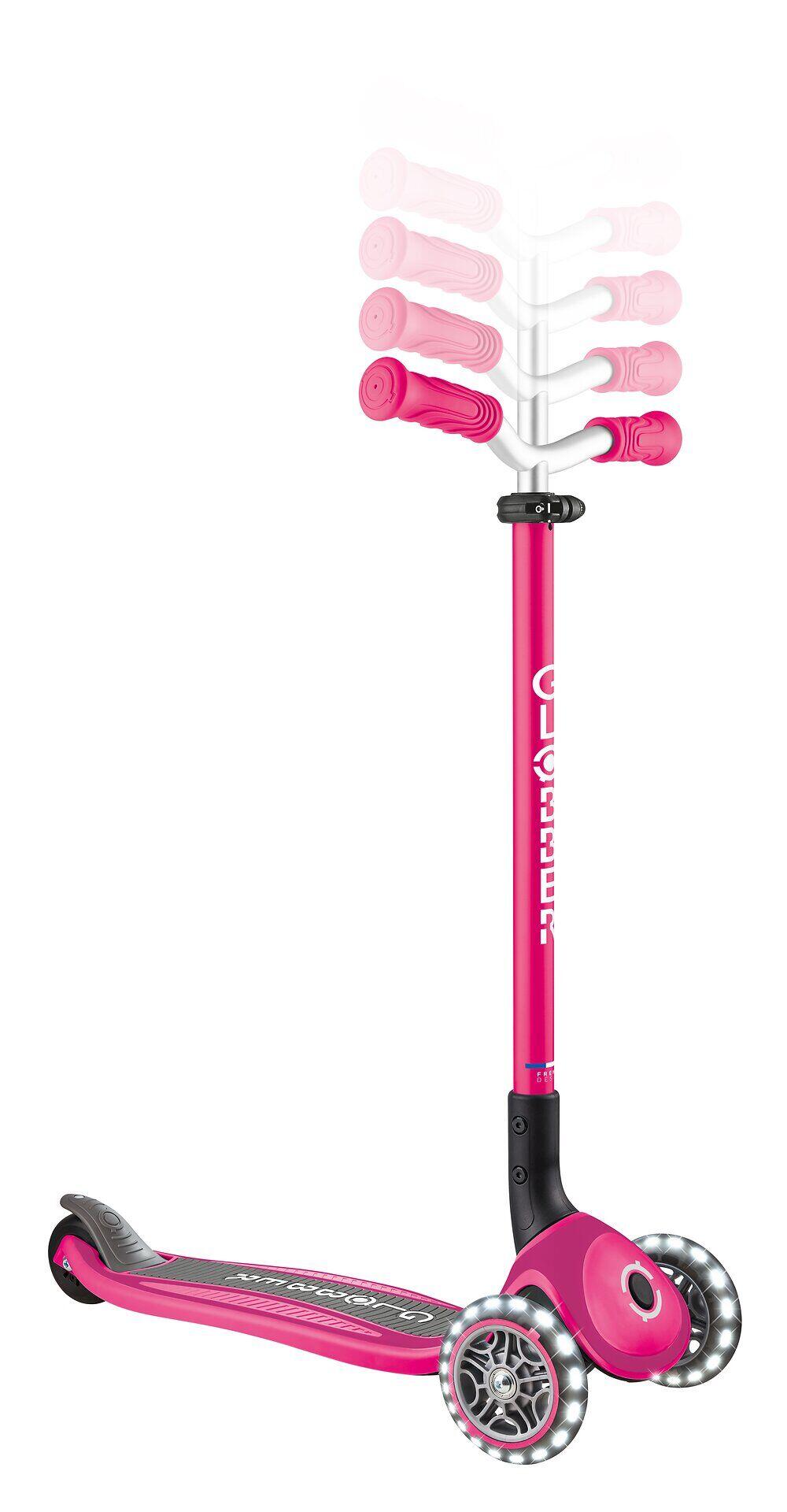 GLOBBER MASTER LIGHTS fuchsia pink, mit Leuchtrollen 3/8