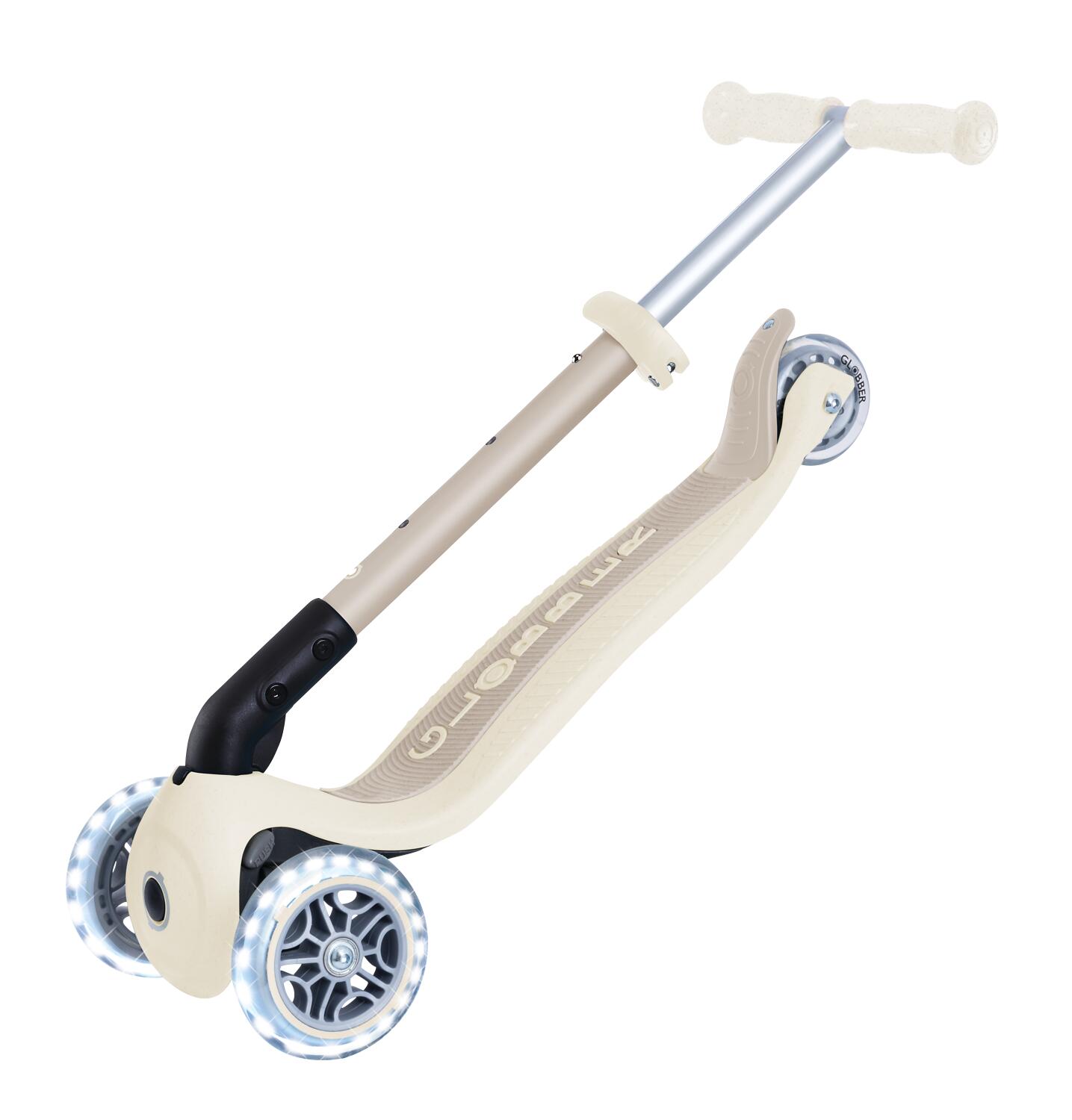 Trottinette 3 roues JUNIOR FOLDABLE LIGHTS ECOLOGIC - Beige coconut 3/7