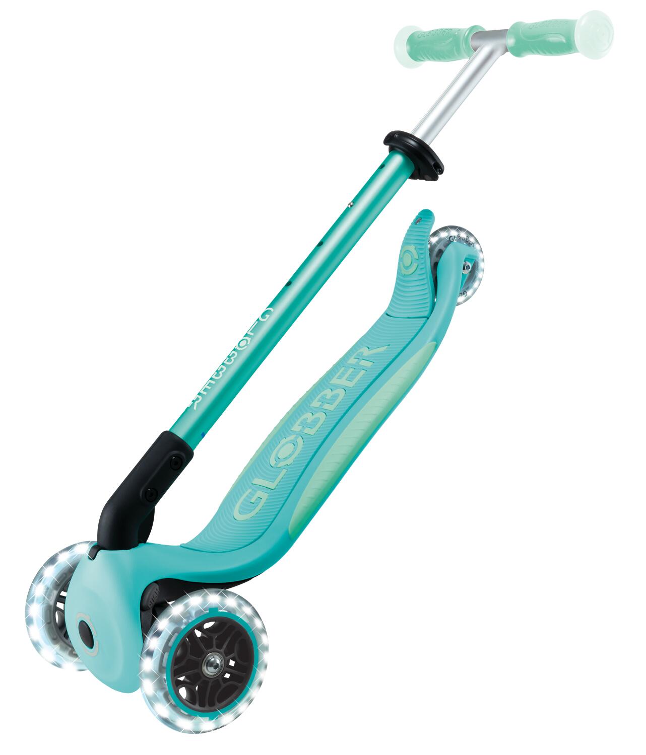 GLOBBER ELITE GLOW LIGHTS dunkelmint, mit Leuchtrollen und Glow-Effekt 3/7