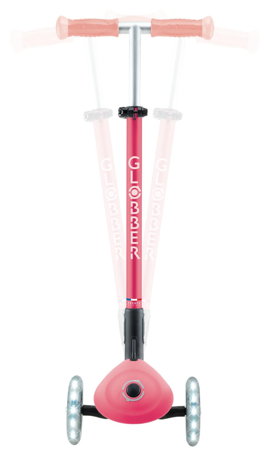GLOBBER ELITE GLOW LIGHTS pastellrosa, mit Leuchtrollen und Glow-Effekt 6/7