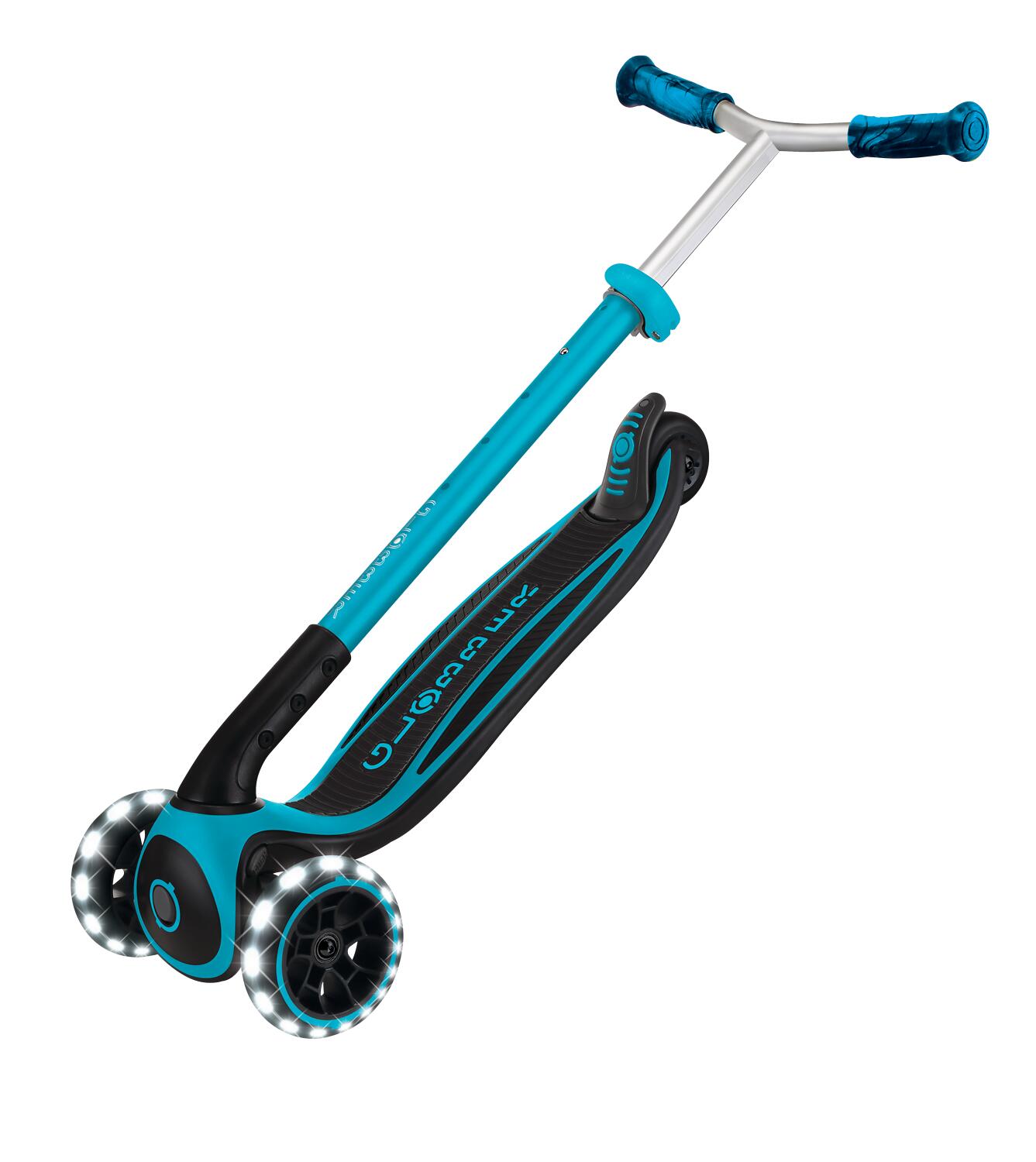 GLOBBER ACE LIGHTS blau, mit Leuchtrollen 3/8
