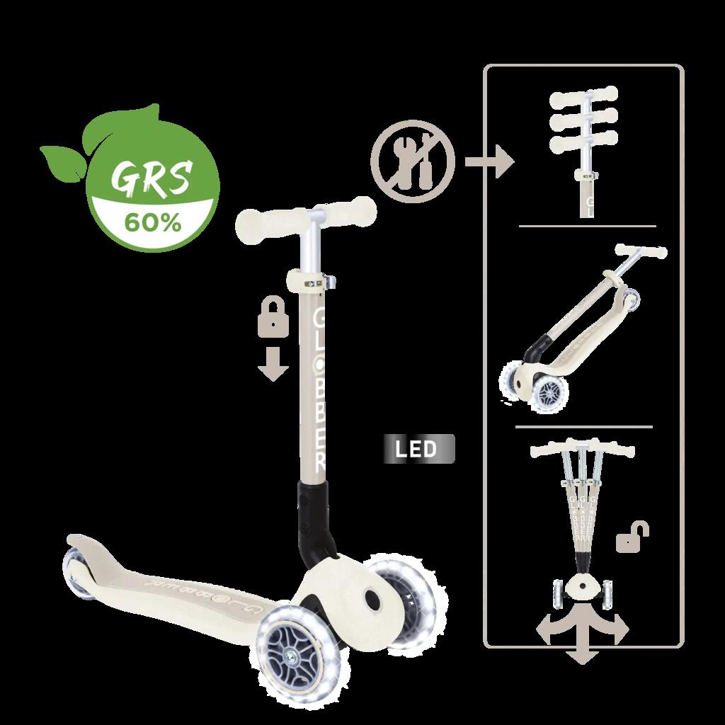 Scooter  JUNIOR Foldable Lights Coconut