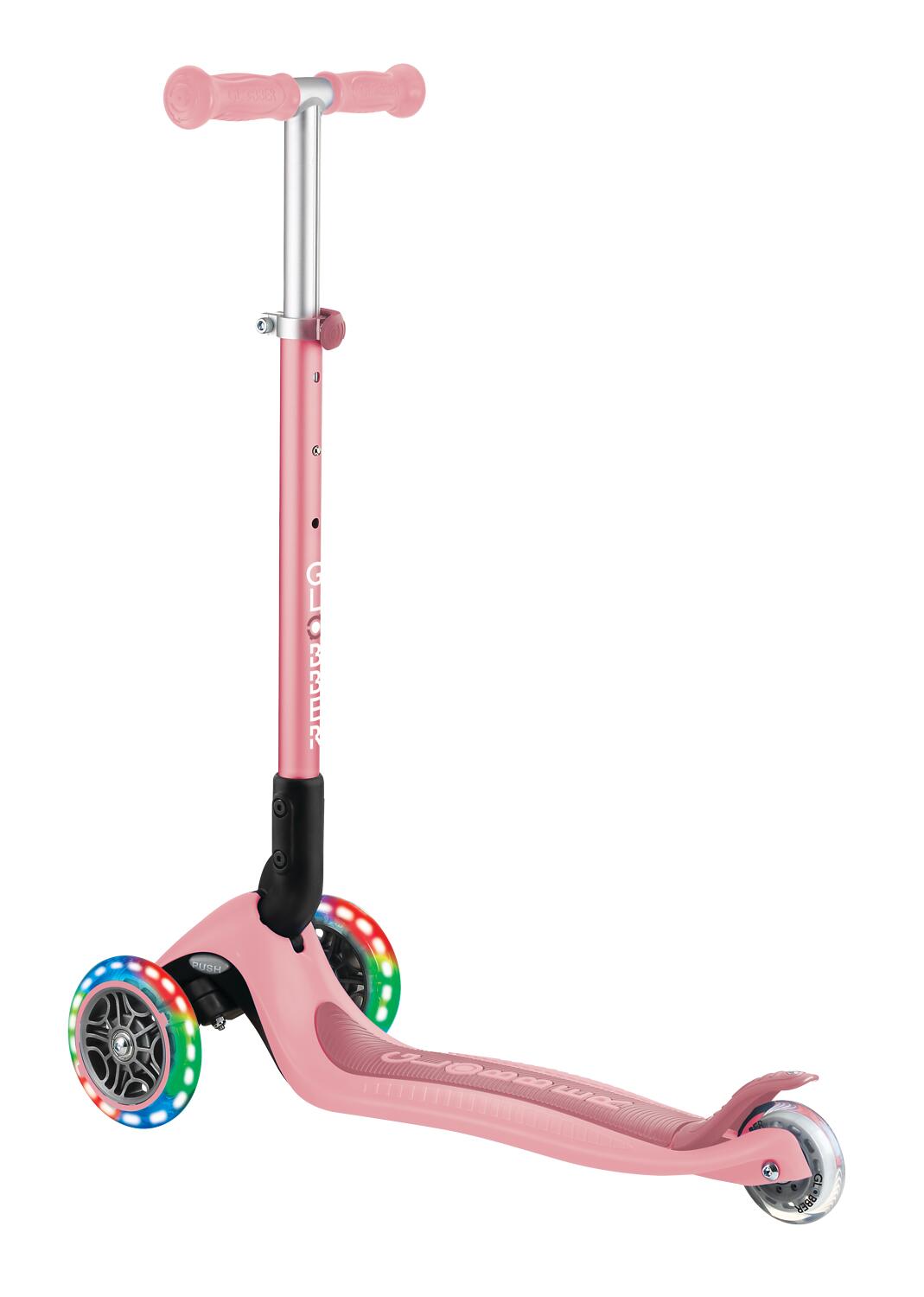 GLOBBER PRIMO FOLDABLE LIGHTS pastellrosa, mit Leuchtrollen 5/8