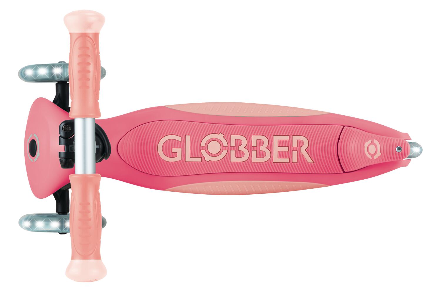 GLOBBER ELITE GLOW LIGHTS pastellrosa, mit Leuchtrollen und Glow-Effekt 5/7