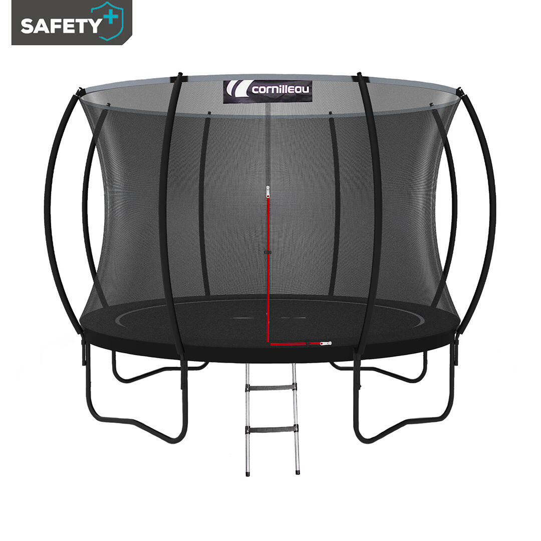 Cornilleau - Trampoline Springcare 305cm - Sans Ressorts = Sécurité Renforcée - Trampoline - Noir|rouge - 305 Mm - Decathlon