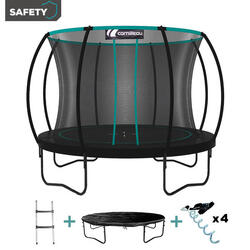 Trampoline Spring 305cm + Échelle + Housse de protection + Kit d'ancrage
