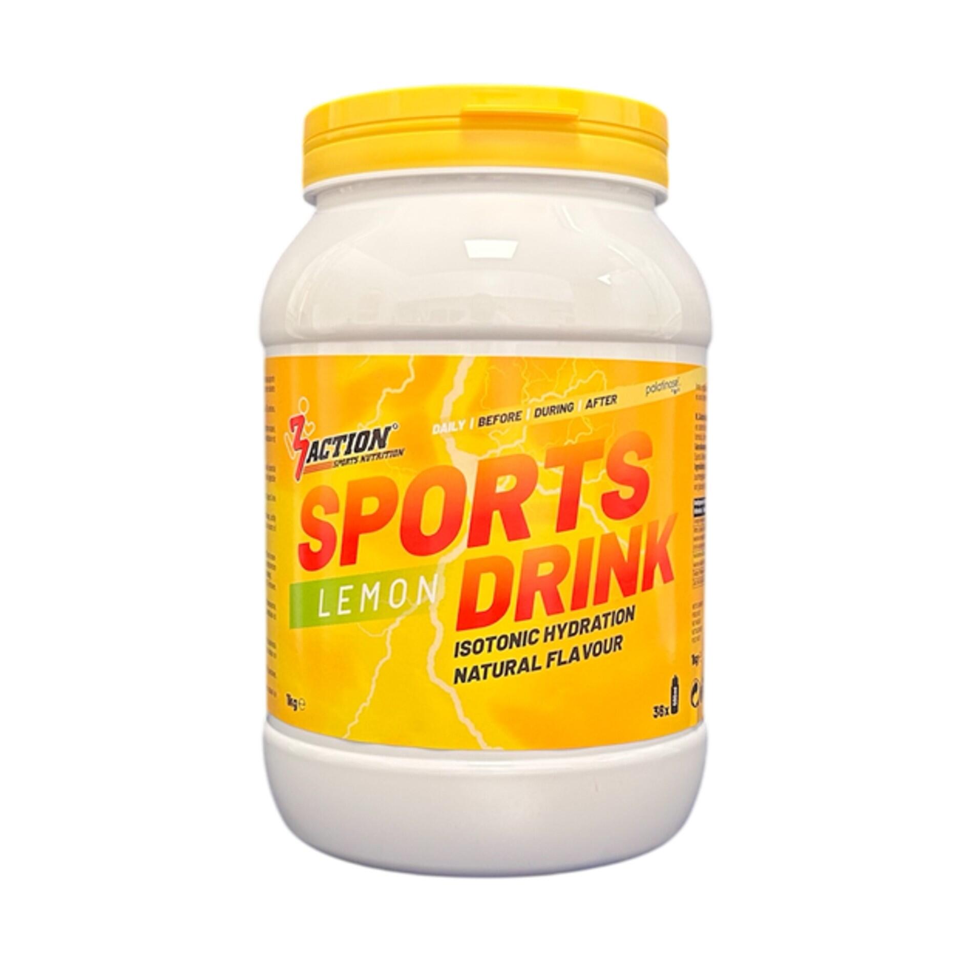 3action - Sports Drink Citron 1kg - Poudre Isotonique - 1 Kg - Decathlon