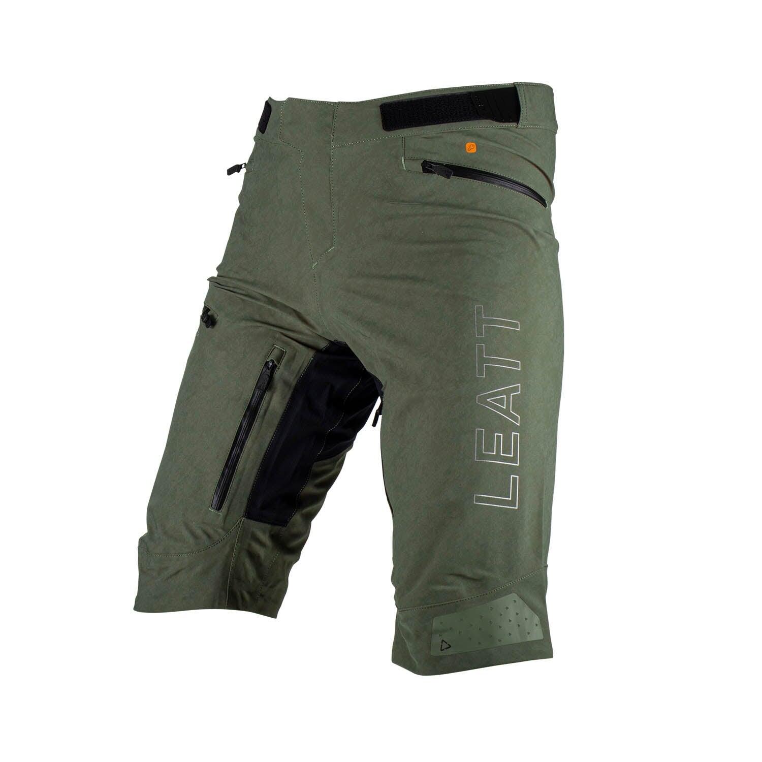 Pantalones cortos MTB 5.0 HydraDri transpirables e impermeables Verde Hombre 6/8