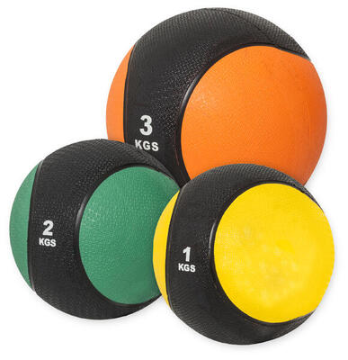 Medicijn bal set van 3 - 6 kg - 1, 2 en 3 kg - medicine ball - trainingsballen