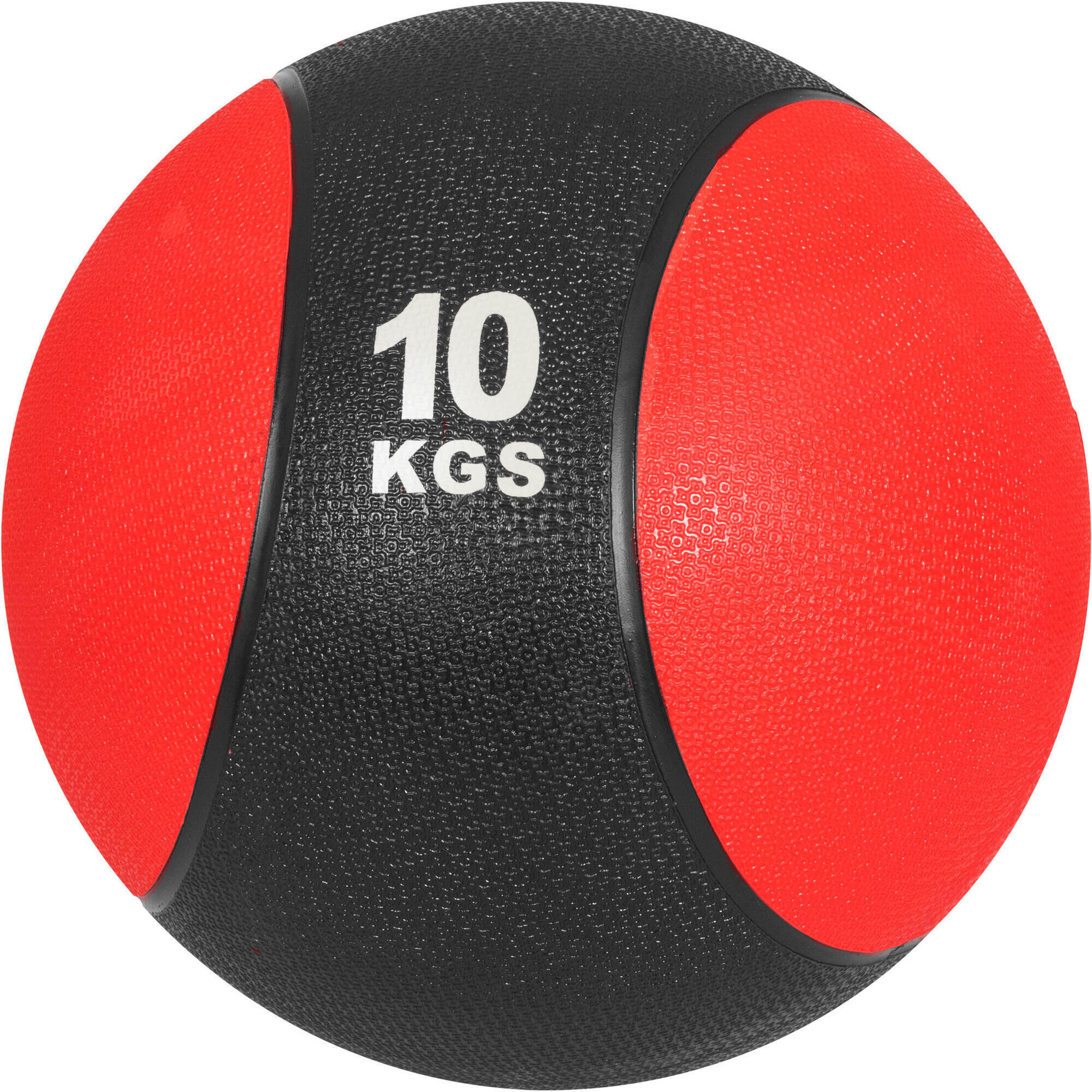 Gorilla Sports - Medecine Ball Caoutchouc | Musculation Et Coss Training | Au Choix De 1kg A 10kg - Médecine Ball - Noir|rouge - 10 Kg - Decathlon