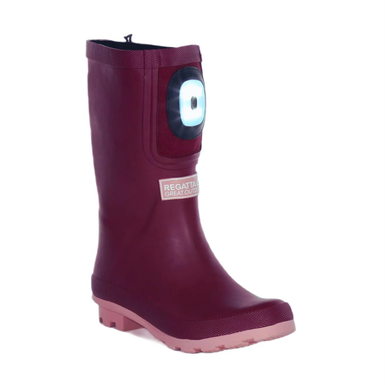 REGATTA Regatta Fairweather Shine Kinder-Wandergummistiefel mit Beleuchtung