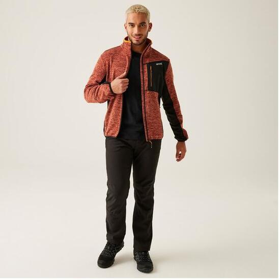 Herren Fleecejacke - Baslinn, grau