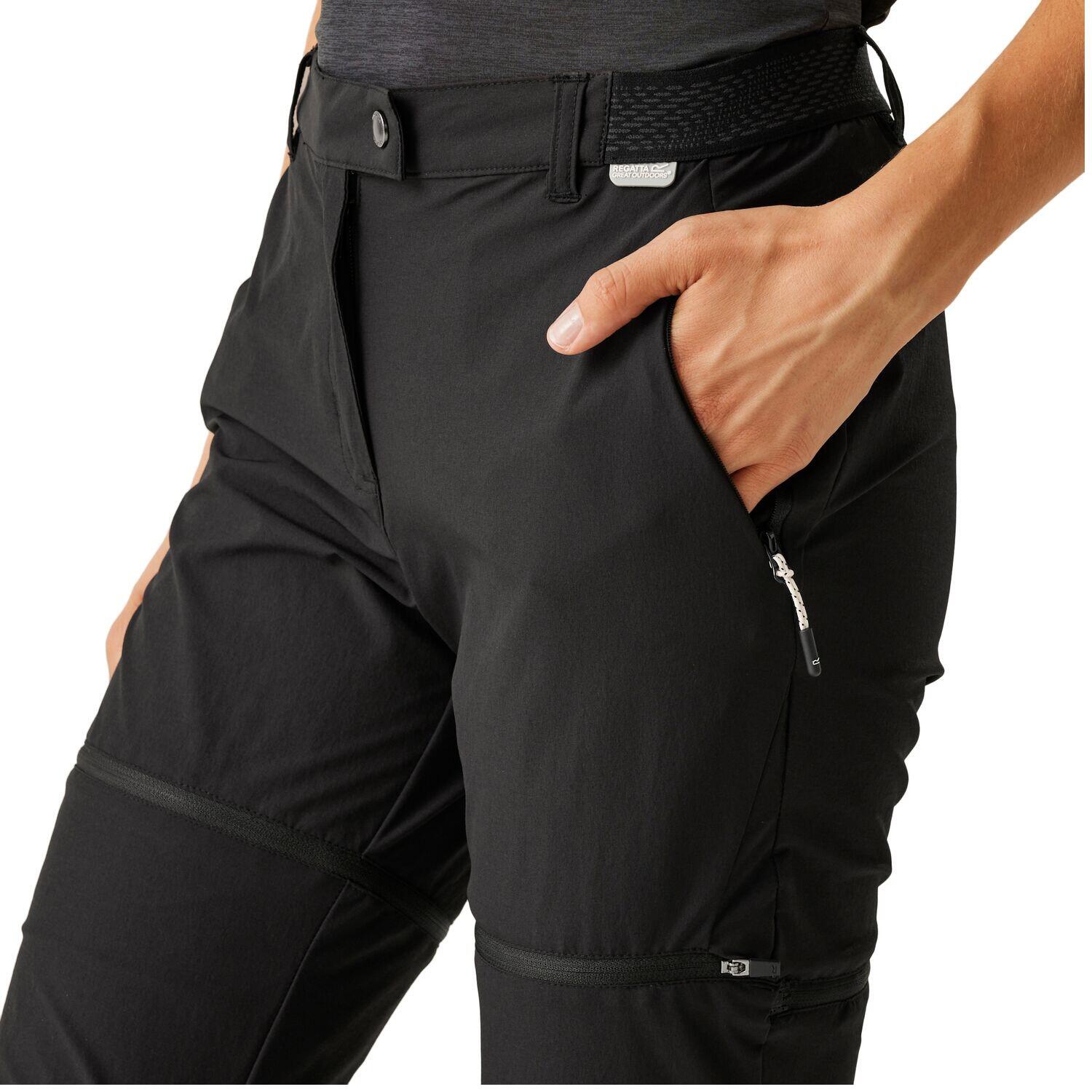 Pantaloni da donna con zip Regatta Mountain 3/7