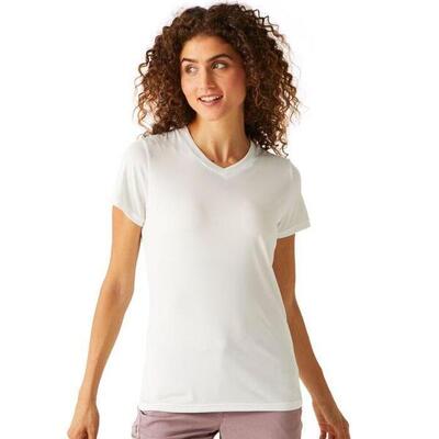 Regatta regatta t-shirts wmn fingal v-neck dames white