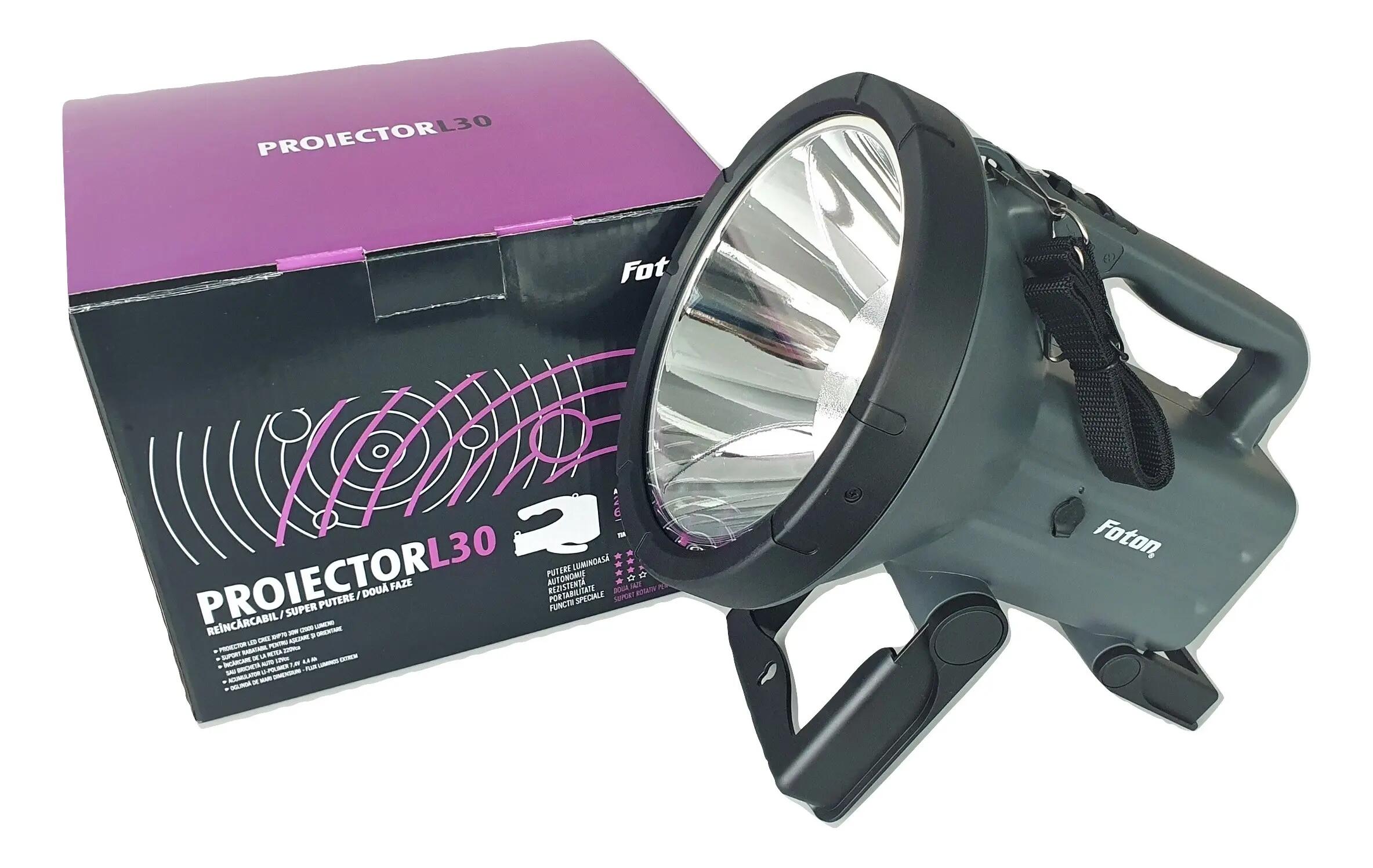 Proiector reincarcabil Foton L30 LED 30W 2000 lumeni 4/5