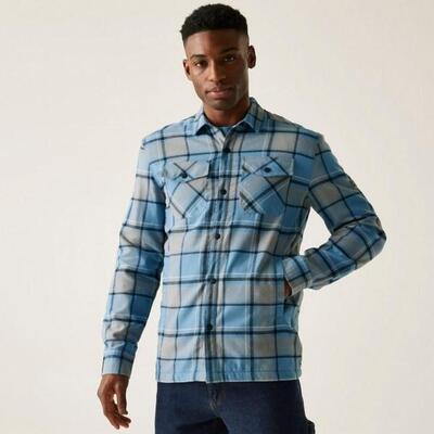 Spennith shacket shirt met fleece-voering voor heren