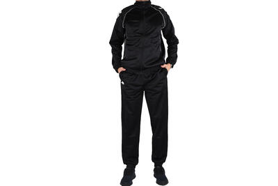 Kappa Ephraim Training Suit. Herren. Fußball. Trainingsanzug. schwarz