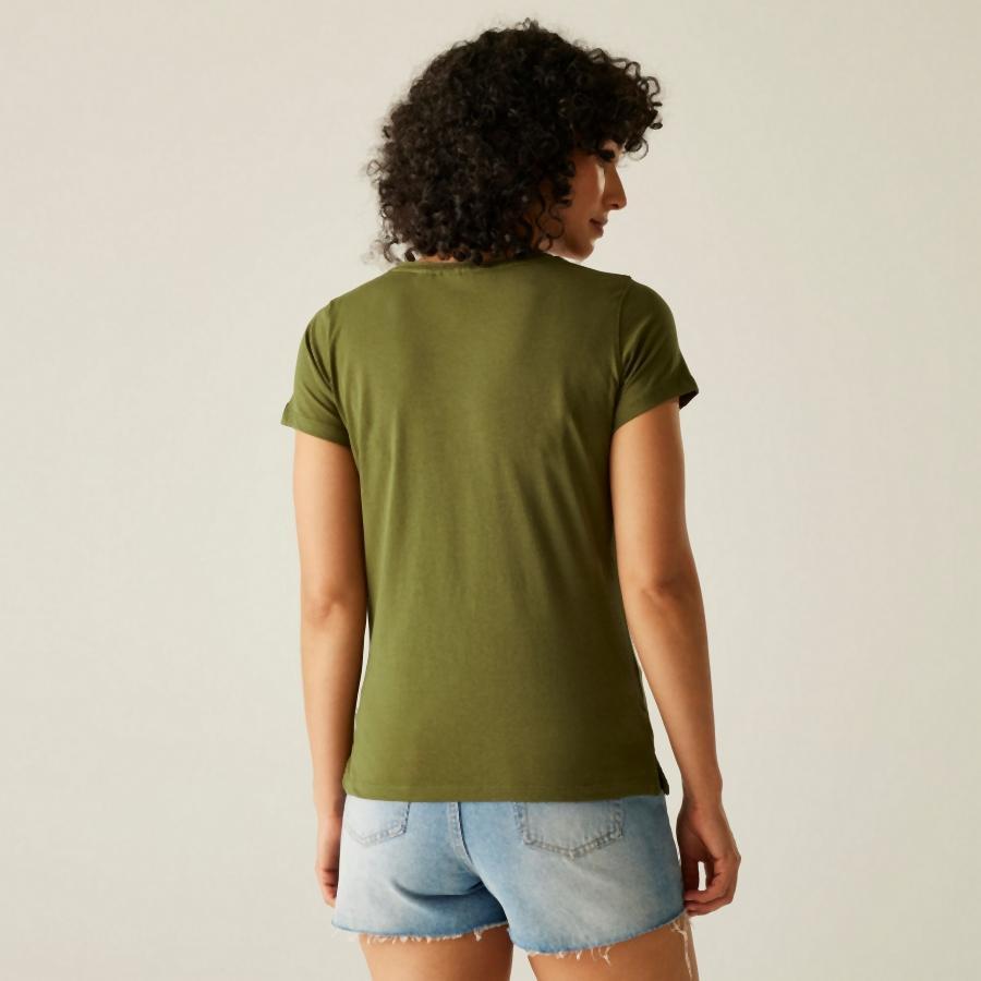 T-shirt com decote em V das mulheres Regatta Elkie 2/7
