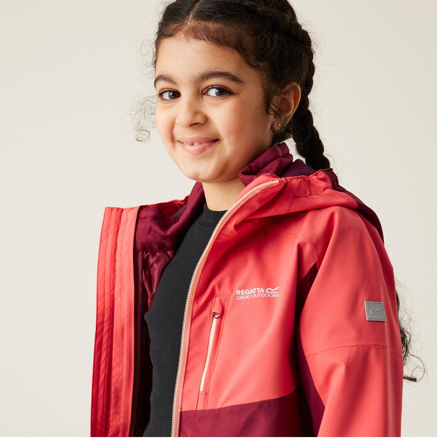 Veste imperméable 3 en 1 fille Regatta Trekktain 5/7