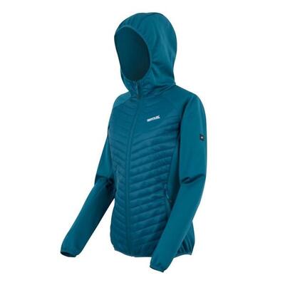 Dames andreson stretch water-repellent hybrid quilted jas