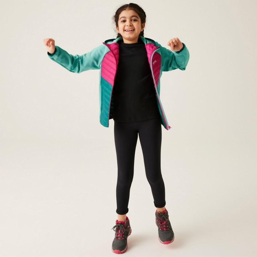 Chaqueta de senderismo Regatta Kielder VIII softshell para niño 3/6