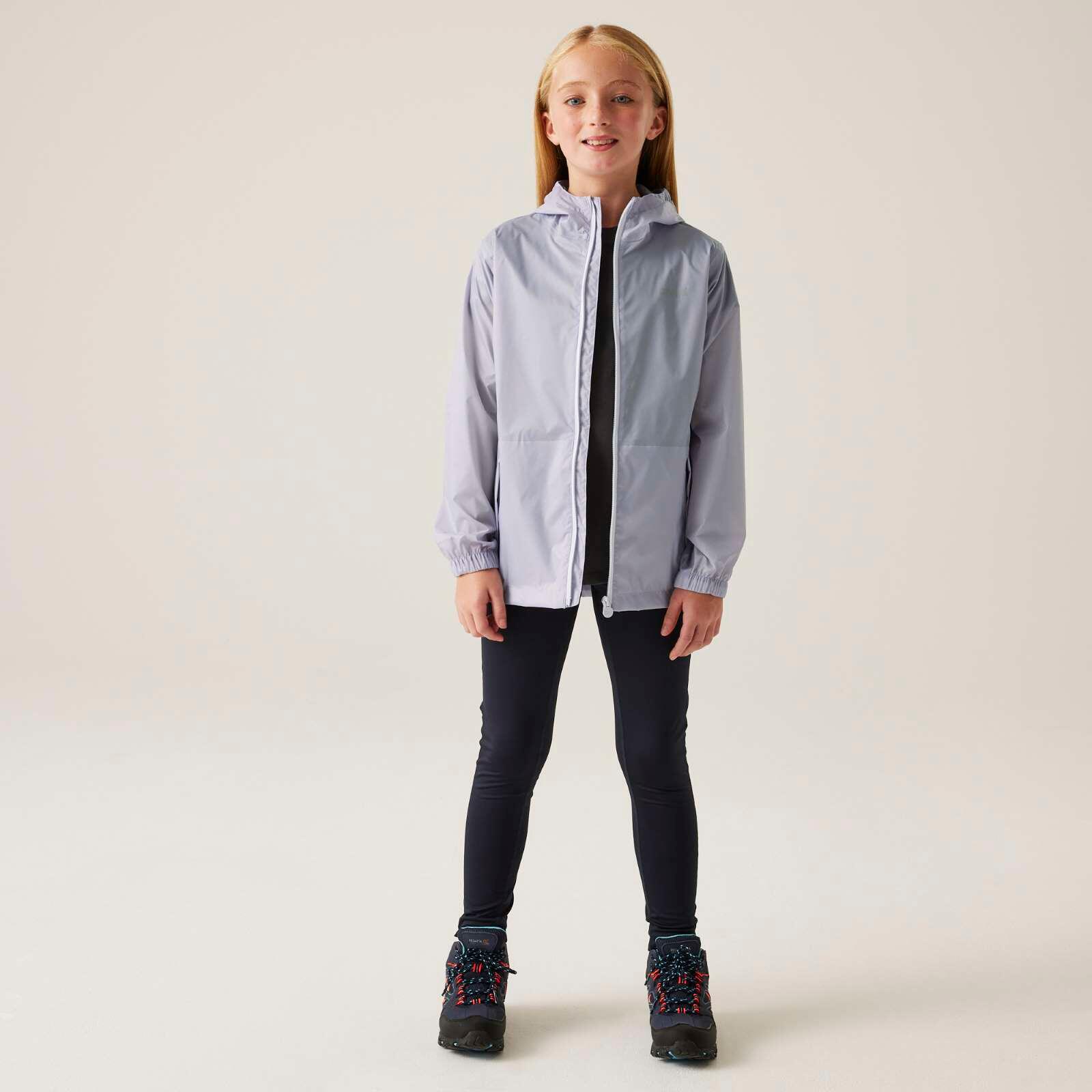 Waterdichte meisjesjas met capuchon Regatta Pack-It III 3/6