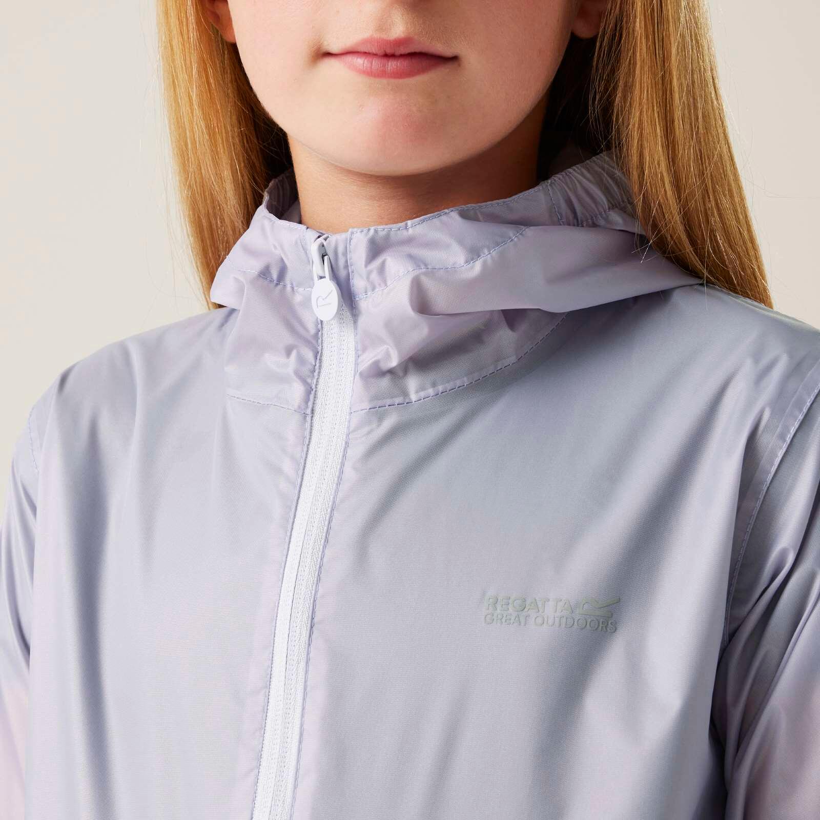 Waterdichte meisjesjas met capuchon Regatta Pack-It III 4/6
