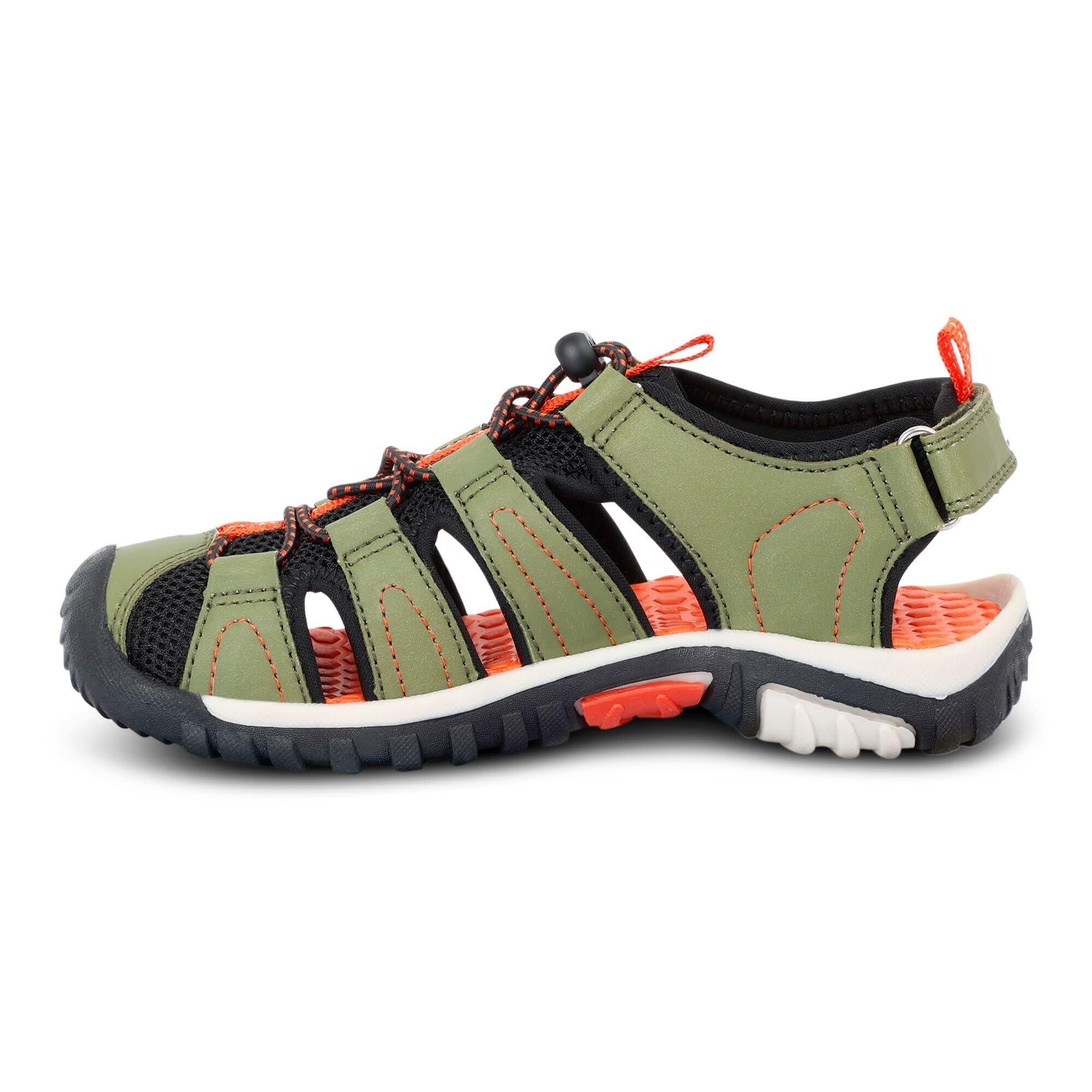 Sandales Et Tongs Enfants, Unisexe - REGATTA Westshore JR. - Green/Tangerine 3/7