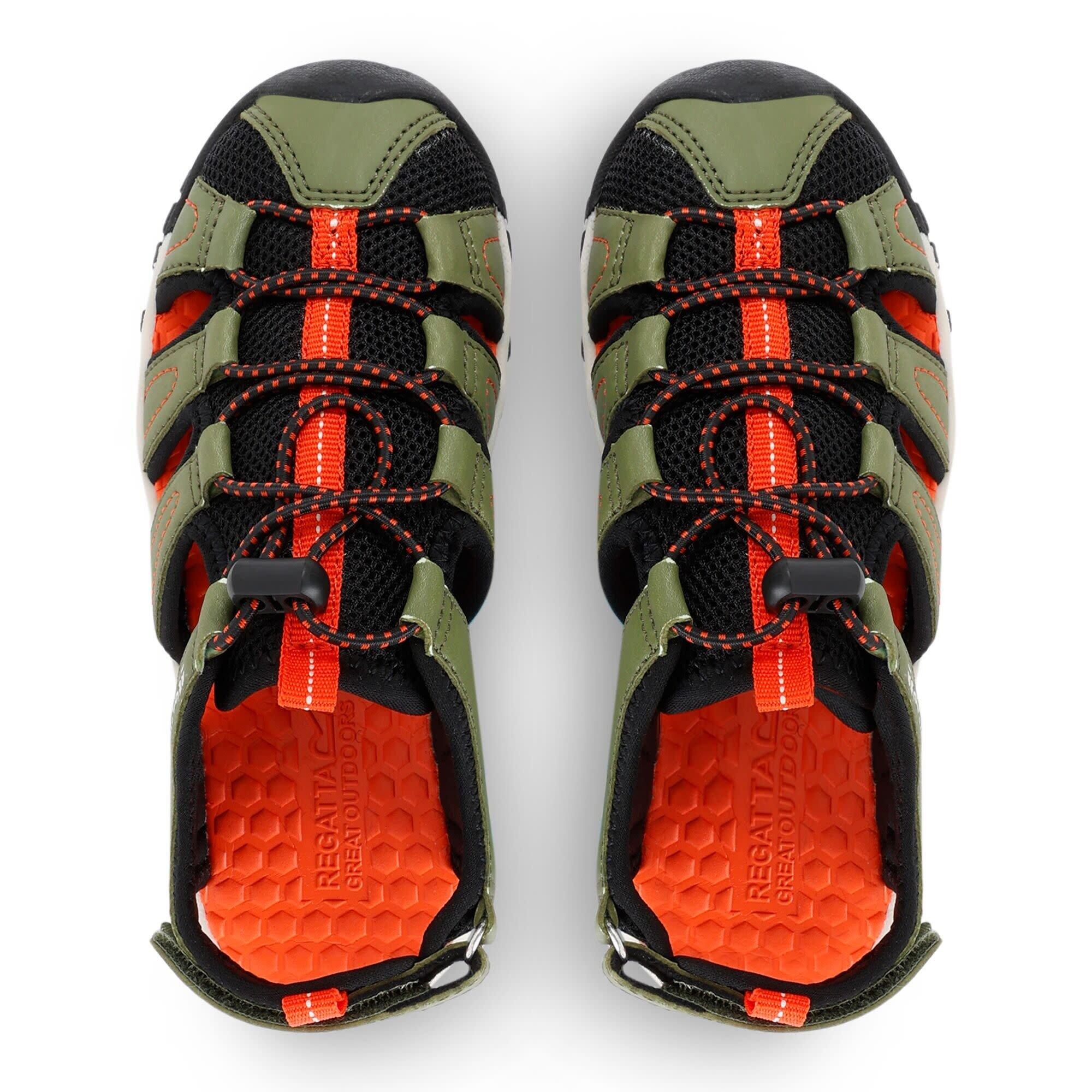Sandales Et Tongs Enfants, Unisexe - REGATTA Westshore JR. - Green/Tangerine 2/7