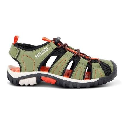 Sandales Et Tongs Enfants, Unisexe - REGATTA Westshore JR. - Green/Tangerine