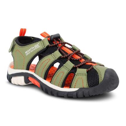 Sandales Et Tongs Enfants, Unisexe - REGATTA Westshore JR. - Green/Tangerine