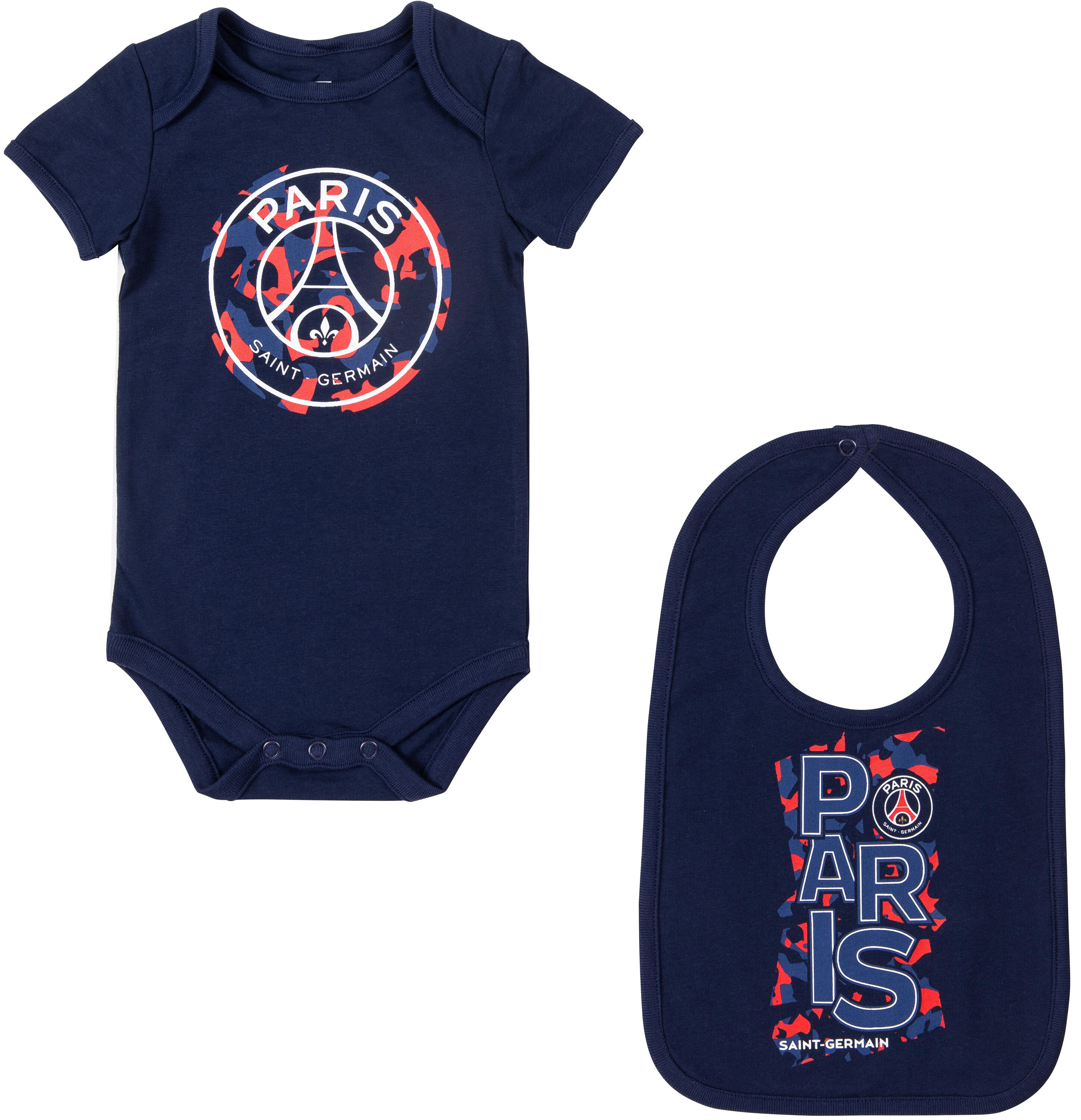 Ensemble body bavoir bébé PSG Paris Saint Germain PSG Decathlon