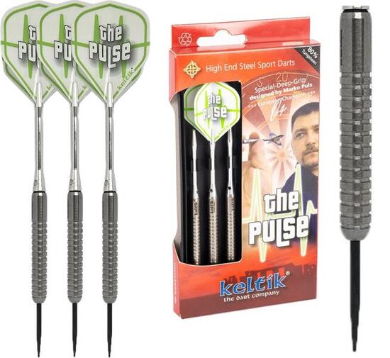 Steeldart Stalen Dartpijlen Keltik The Pulse Kaliber 80% Tungsten 21 g