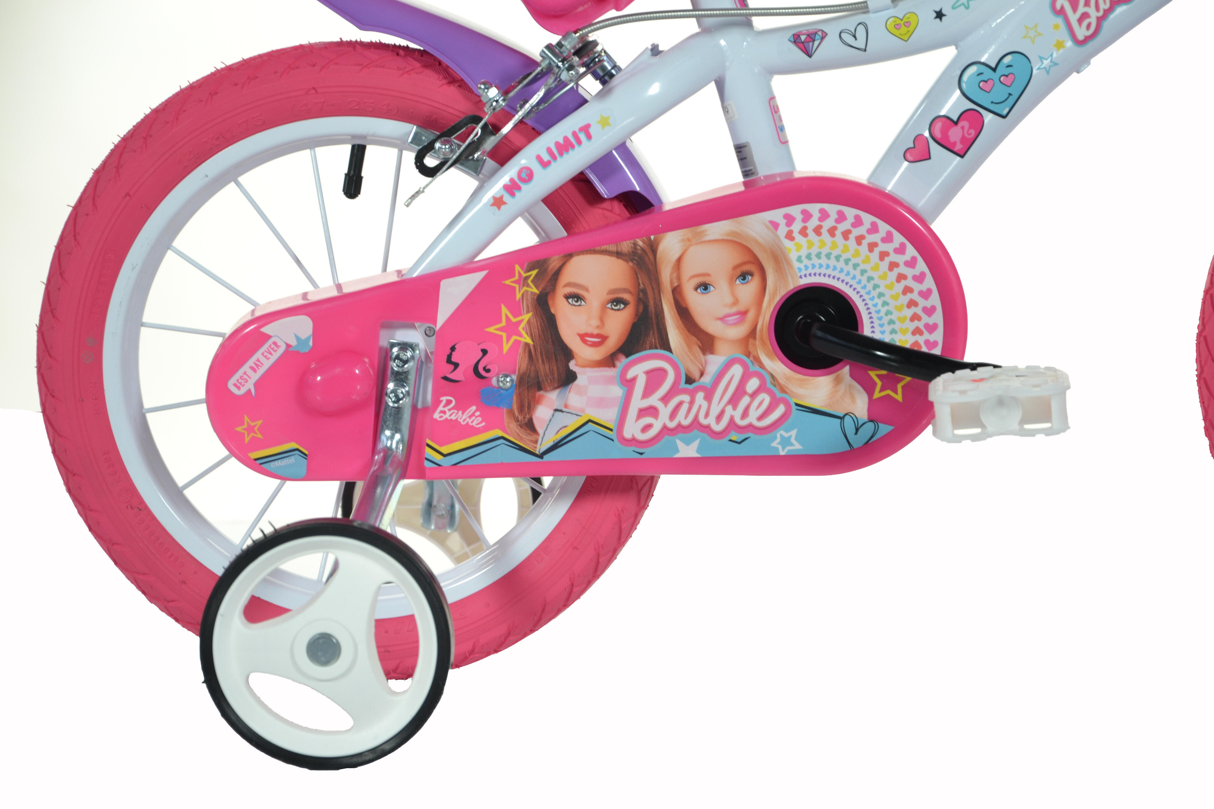 Bicicleta Ni os 16 Pulgadas Barbie rosado 5 7 a os Decathlon