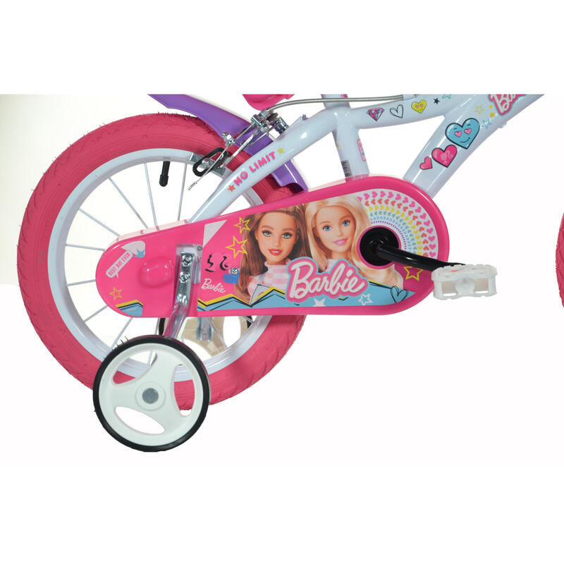 Fiets 16 inch 5-7 jaar Barbie