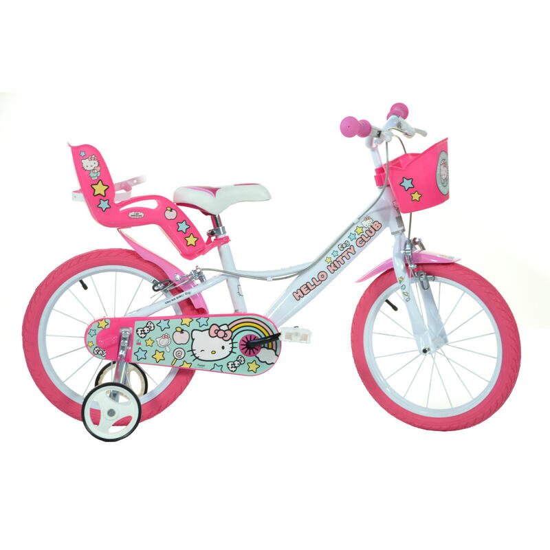 Bicicleta niña 16 pulgadas Hello Kitty blanco 5-7 años