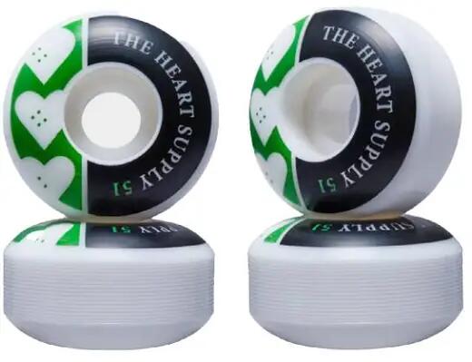 THE HEART SUPPLY Heart Supply Squad 99A Conjunto De 4 Rodas Skate - 51mm - Verde