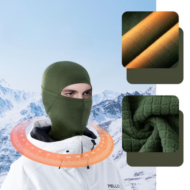 Cagoule Polaire QUNATURE Balaclava Cache col Thermique Élastique Taille M Vert 2/6
