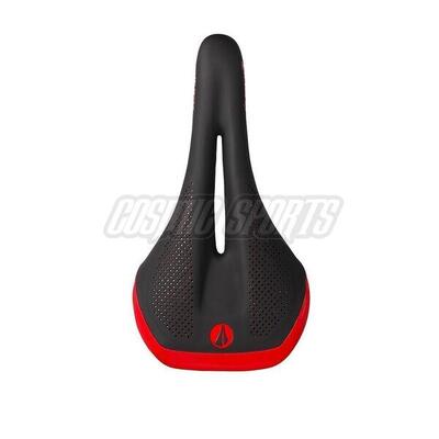 Mtb-zadel allure v2 lady. lux-alloy. 7x7. zwart/rood