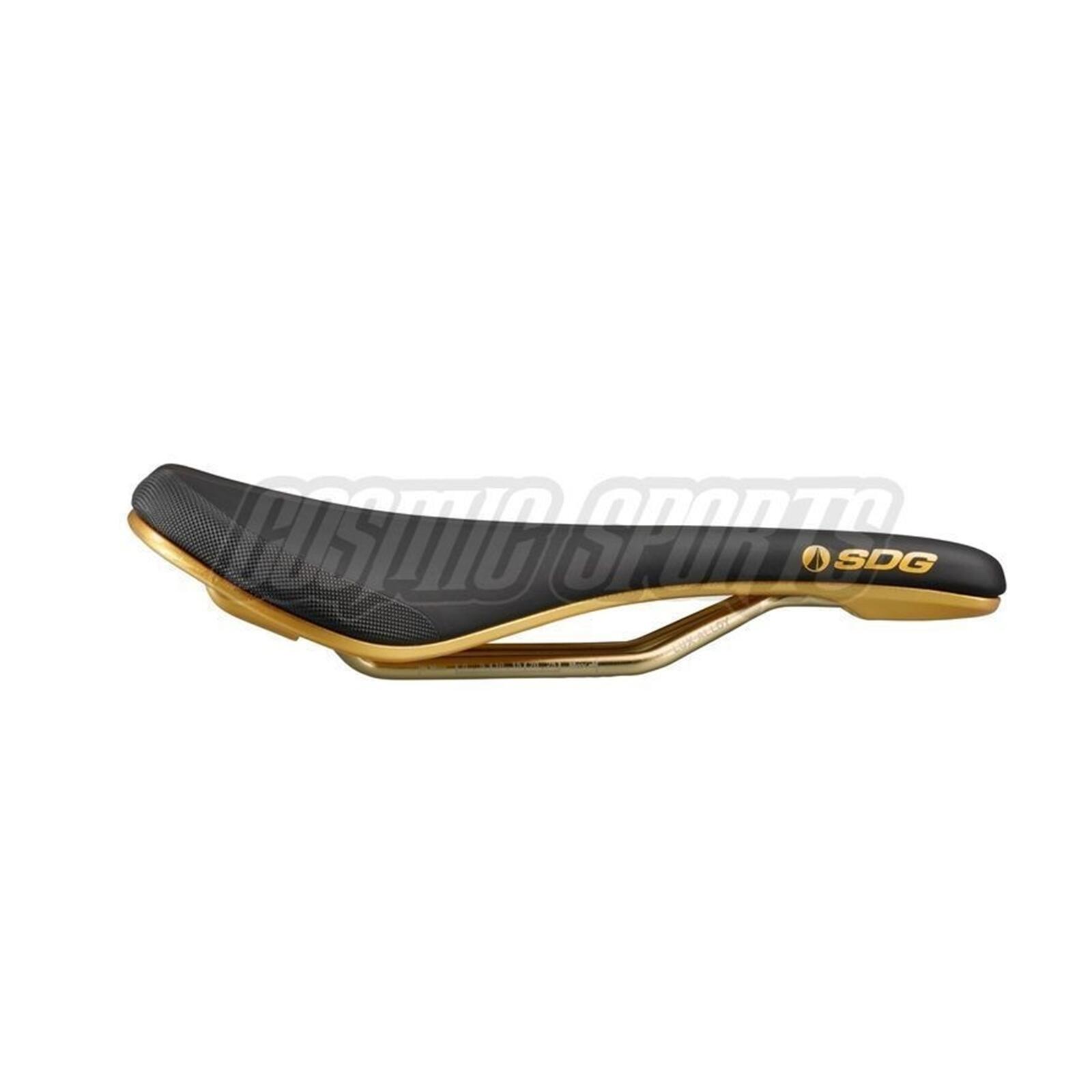 Sdg Components - Selle Mtb Bel-air 3.0 Galactic, Lux-alloy, 7x7mm, Black/gold - Selle De Vélo - Noir - No Size - Decathlon
