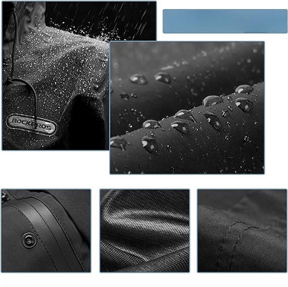 Uniseks Regenjas met Capuchon Waterdicht Zwart XL 2/7